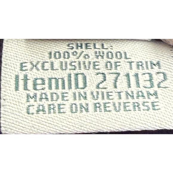 L.L.Bean Pea Coat Women’s Sz M Purple Bellandi Italian Boiled Wool Collared - Picture 4 of 8